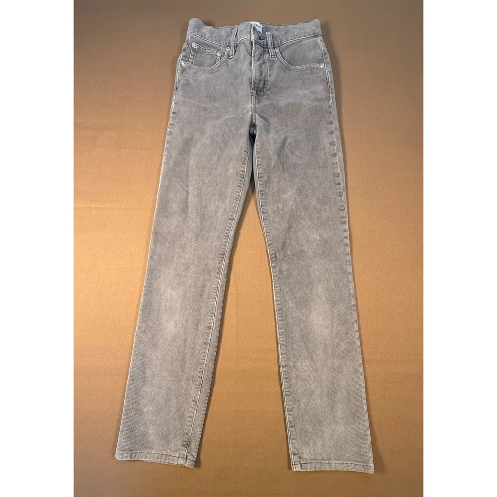 J.Crew Womens Gray Corduroy Pants Size 23, Straight Leg, Casual Everyday